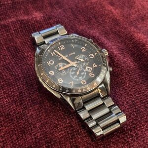 Michael Kors Black and Silver Chronograph Watch